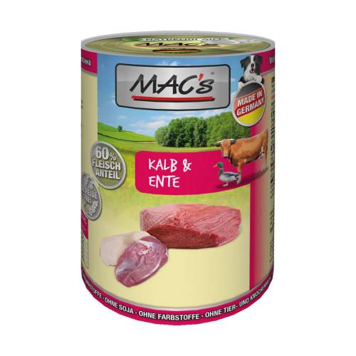 MAC's DOG telecí a kachna 6× 400 g