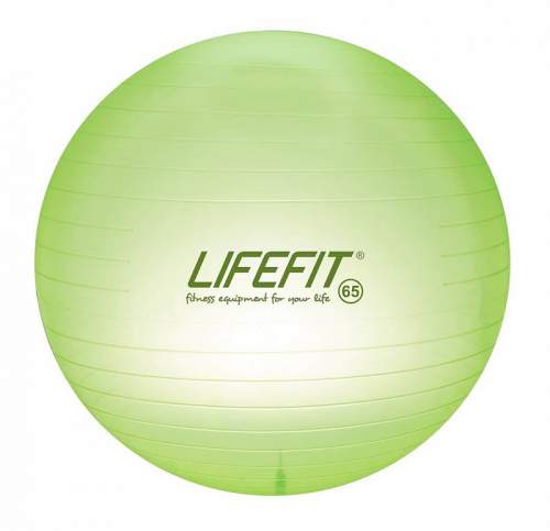 Lifefit TRANSPARENT 65 cm, sv. zelený