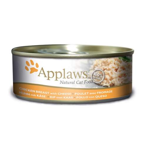 Applaws konzerva Cat Kuřecí prsa se sýrem 156 g