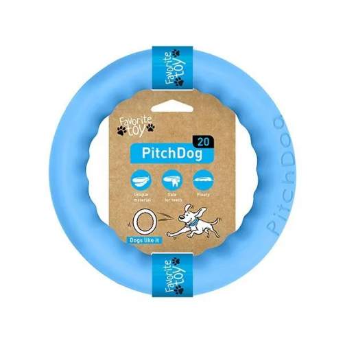 PitchDog Tréninkový kruh pro psy modrý  20 cm