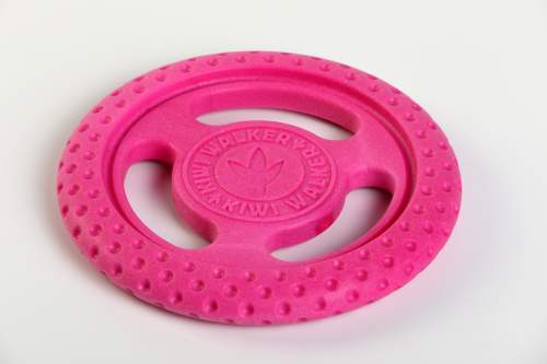 KIWI WALKER Létací a plovací frisbee z TPR pěny růžová, 22 cm