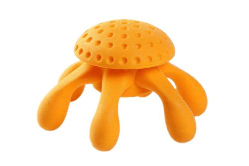 KIWI WALKER Plovací chobotnice z TPR pěny oranžová, 20 cm
