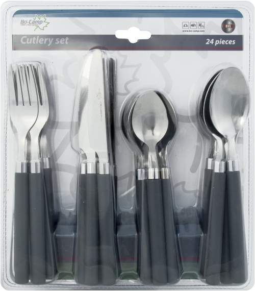 Bo-Camp Cutlery set Blister pack 6 person 24 pcs