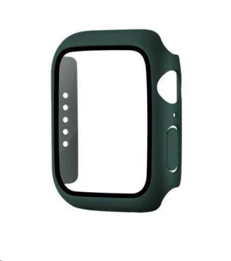 Coteetci Polykarbonátové pouzdro s ochranou displeje pro Apple Watch 7 45mm, zelené