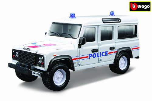 Bburago Land Rover Defender 110 1:50 bílá