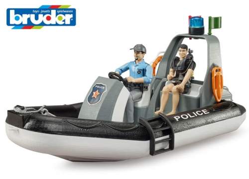 Bruder 62733 BWORLD Policejní člun se 2 figurkami