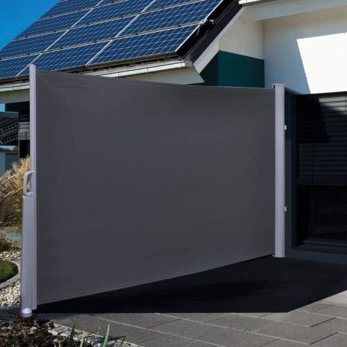 zahrada-XL HI Zahradní zástěna 3 x 1,6 m černá polyester