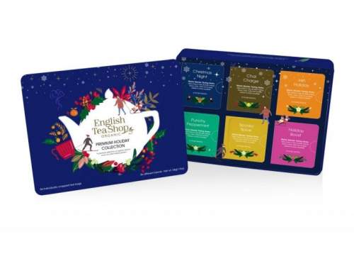 English Tea Shop Premium Holiday Collection bio vánoční modrá 54 g, 36 ks