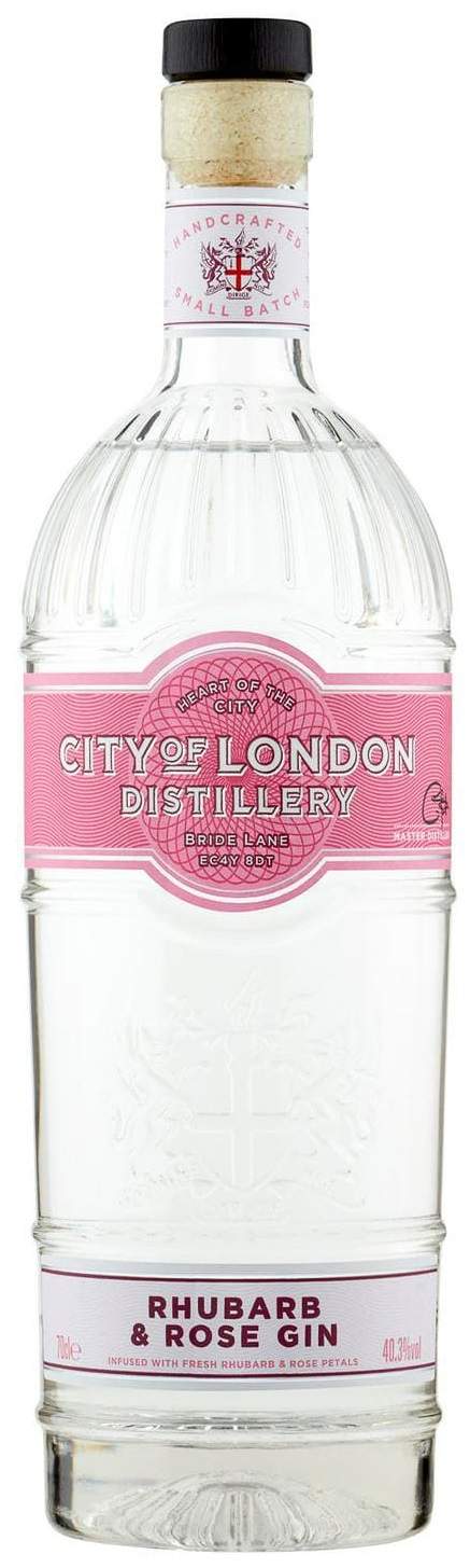 City of London Rhubarb & Rose Gin 40,3% 0,7l