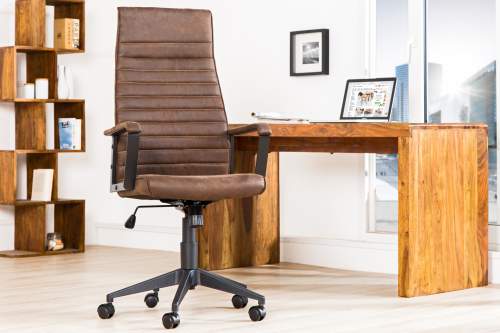 Noble Home Kancelářská židle Ziola hnědá vintage