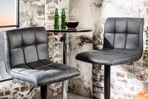 Noble Home Barová židle Kanto vintage šedá