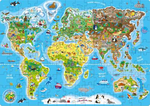 POPULAR Mapa světa CZ