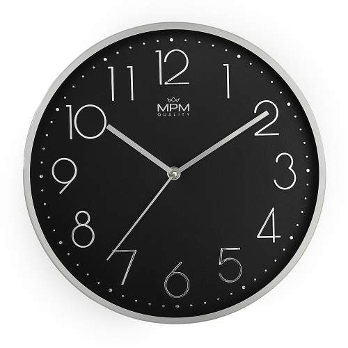 MPM Nástěnné hodiny MPM Metallic Elegance