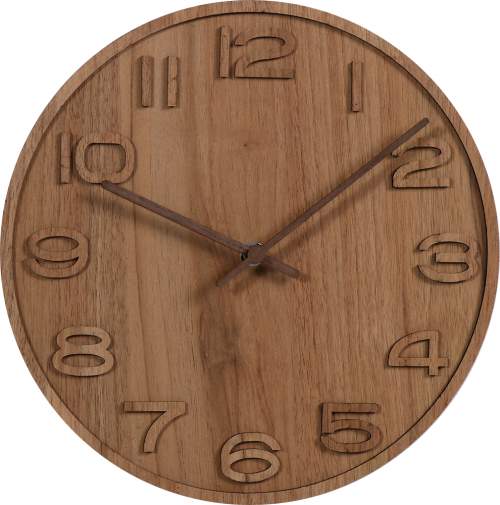 MPM Dřevěné čitelné elegantní hodiny MPM 3D Wood