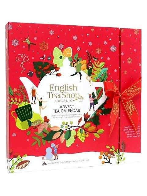English Tea Shop Adventní kalendář bio čajů červený 50 g 25 ks
