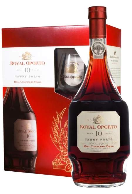 Real Companhia Velha Royal Oporto 10 Years aged Tawny + 2 skleničky, 0,75l