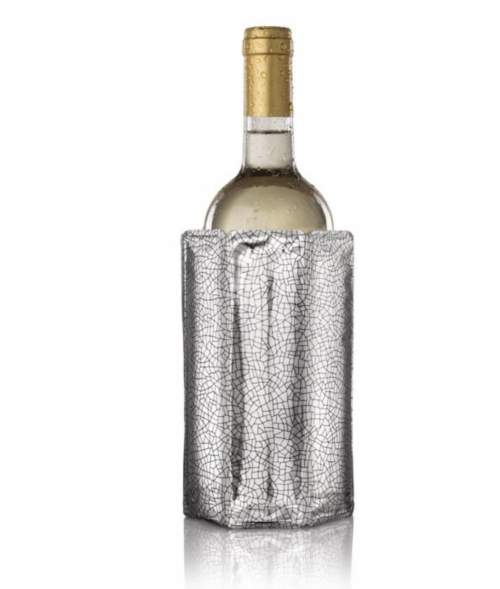 Vacuvin Chladící návlek na víno stříbrný set 2 ks