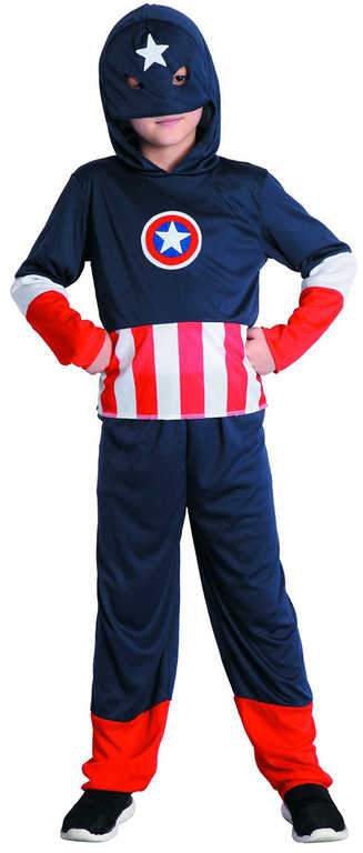 MaDe Šaty na karneval - Captain Amerika 120 - 130