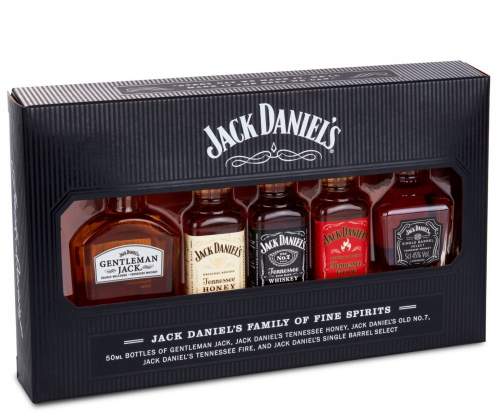 Jack Daniel's Family Mini 39% (set 5x 0,05l)