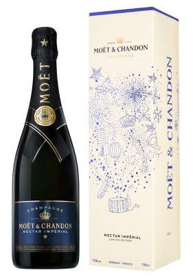 Moet and Chandon Nectar Cardboard EOY 2021 0,75l (karton)