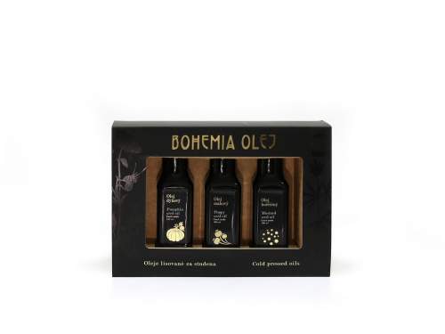 BohemiaOlej - Dárkový set (hořčičný, makový, dýňový olej) 3x100ml