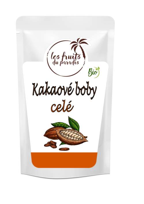 Les fruits du paradis Kakaové boby celé 1kg BIO RAW