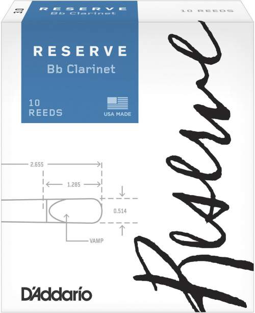 Rico DCR1030 Reserve - Bb Clarinet Reeds 3.0 - 10 Box