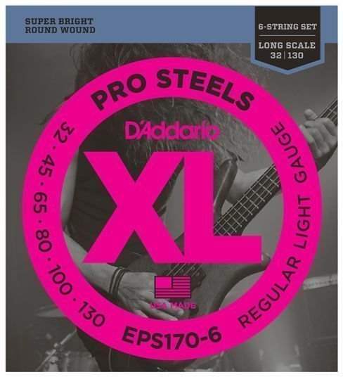 D'Addario EPS170-6 Pro Steels Regular Light - .030 - .130