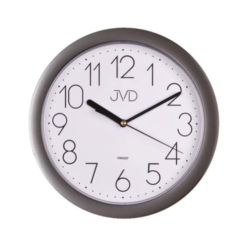JVD Nástěnné šedé hodiny JVD HP612.14