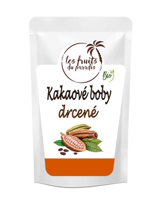 Les fruits du paradis Kakaové boby drcené 1kg BIO,