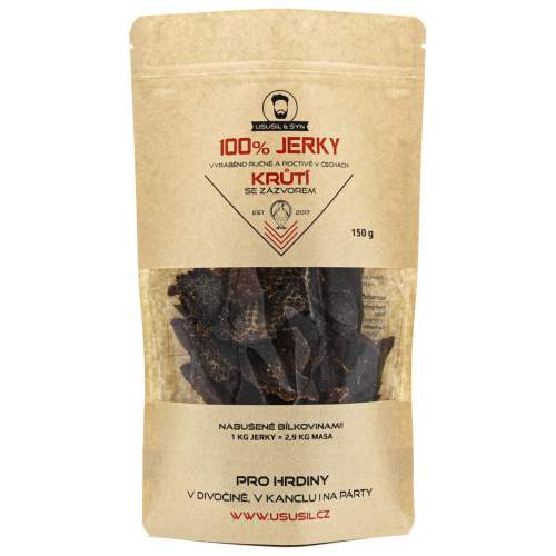 Usušil & syn 100% krůtí jerky se zázvorem (150 g)