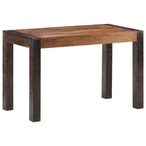 Jídelní stůl 120 x 60 x 76 cm masivní hrubé mangovníkové dřevo