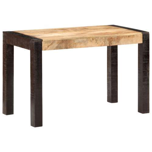 Jídelní stůl 120 x 60 x 76 cm masivní hrubé mangovníkové dřevo