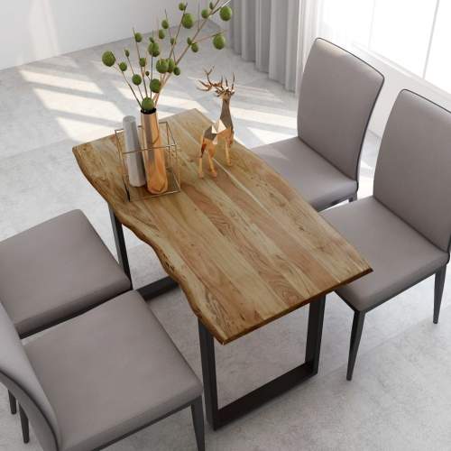 Jídelní stůl 118 x 58 x 76 cm masivní akáciové dřevo