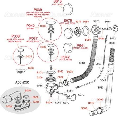 Alcaplast P0041-ND