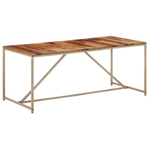 Jídelní stůl 180 x 90 x 76 cm masivní sheeshamové dřevo