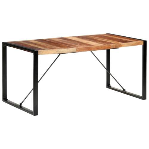 Jídelní stůl 160 x 80 x 75 cm masivní dřevo sheeshamový povrch