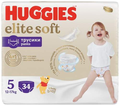 HUGGIES® Elite Soft Pants vel. 5 34 ks