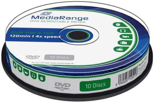 MEDIARANGE DVD-RW 4,7GB 4x spindl