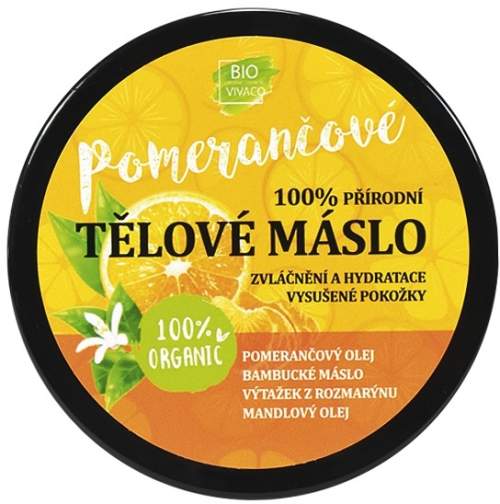 Vivaco Tělové máslo s bio pomerančovým olejem 150 ml