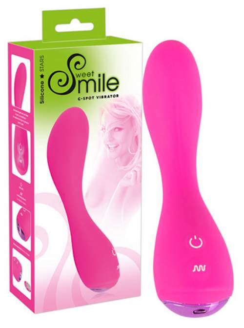 Sweet Smile G-spot Vibrator Pink - ohebný vibrátor k stimulaci G