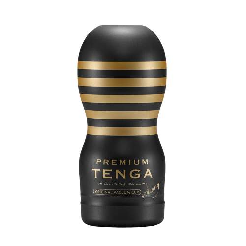 TENGA Premium Strong - disposable masturbator (black)