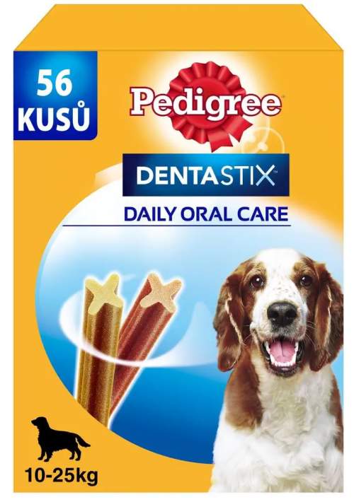 Pedigree Dentastix Daily Oral Care dentální pamlsky pro psy středních plemen 56 ks (1440 g)