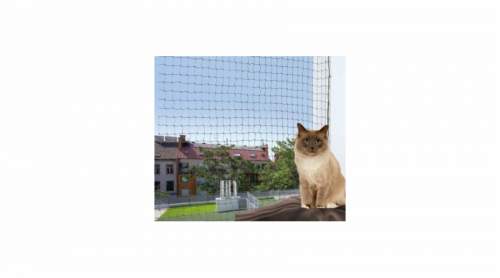 Trixie Ochranná síť pro kočky, tkaný drát, olivová 8x3m