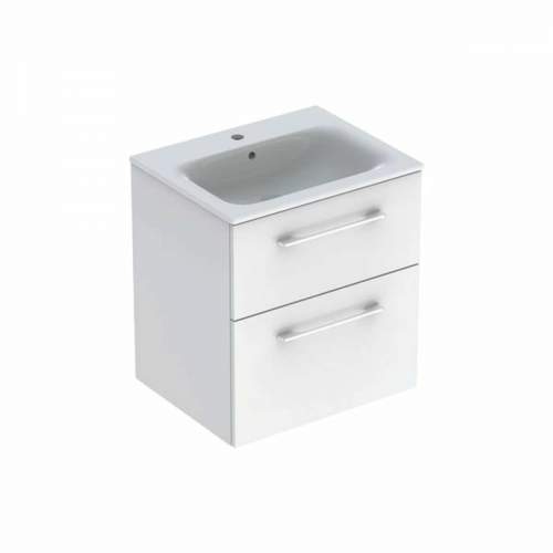 Koupelnová skříňka s umyvadlem Geberit Selnova 60x50,2x65,2 cm bílá lesk 501.236.00.1