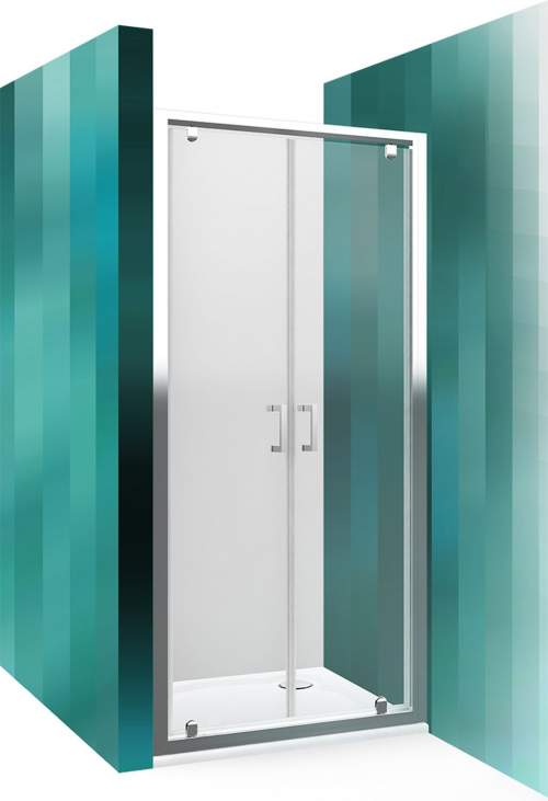 ROLTECHNIK Sprchové dveře dvoukřídlé pro instalaci do niky LLDO2/800 brillant/intimglass 552-8000000-00-21