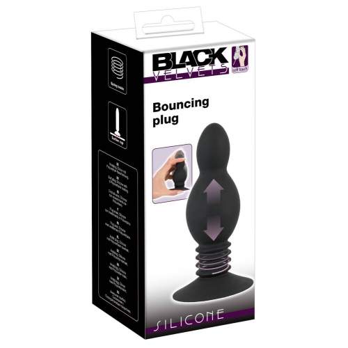 Black Velvets Bouncing Plug anální kolík s pružinou