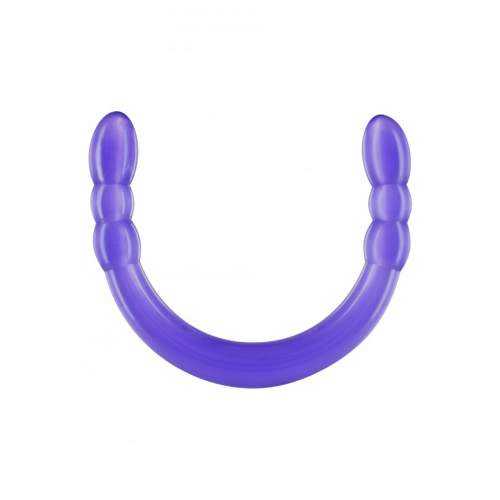 ToyJoy Double Digger Dong Purple, oboustranné dildo 45 x 3 cm