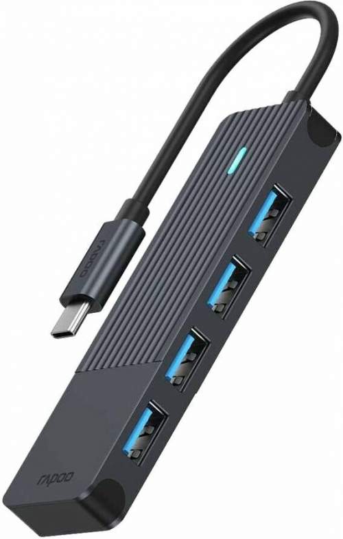 RAPOO rozbočovač UCH-4001, USB-C na USB-A 6940056114167