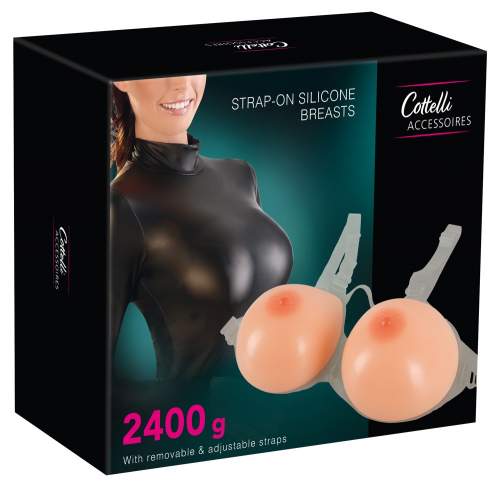 Cottelli Collection accessoires Silicone Breasts with Straps 2400g